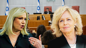 אילה חסון והיועמשית, צילום: פלאש 90/ יונתן זינדל, פלאש 90/ משה שי, חיים גולדברג/פלאש 90